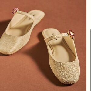 Larroudé Blair Flat Mules… Size 7.5